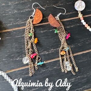 Alquimia Vibrant Chain Dangle Earrings